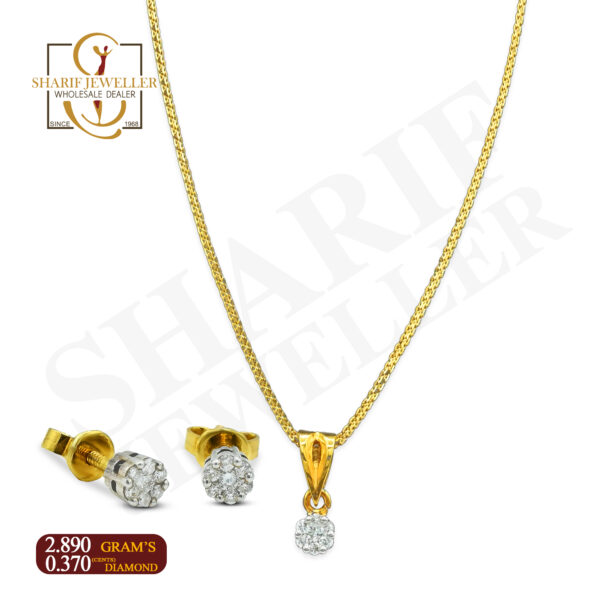 Gold Pendant Set Design